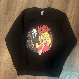 Hello Barbie scream crewneck sweater